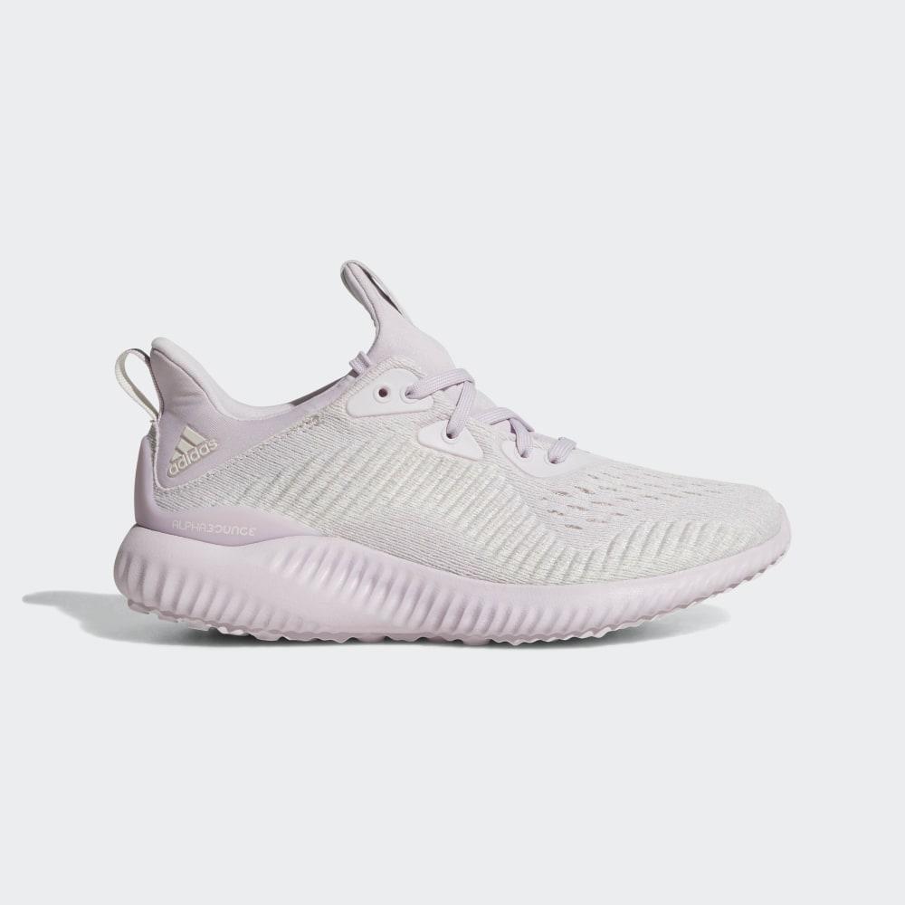 Adidasi Alergare Adidas Alphabounce EM Baieti Romania - Roz/Albi B27955